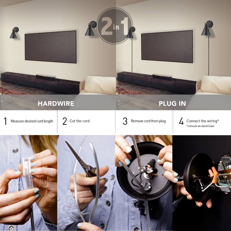 James Allan 10" Tall Wall Sconce with Metal Shade