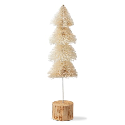 Sisal Christmas Tree Decorations for Tabletop or Mantel Medium Natural 15 inch