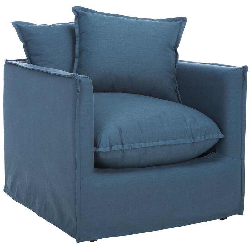 SAFAVIEH Sharee Blue Pillow Club Chair - 30Wx33Dx26H