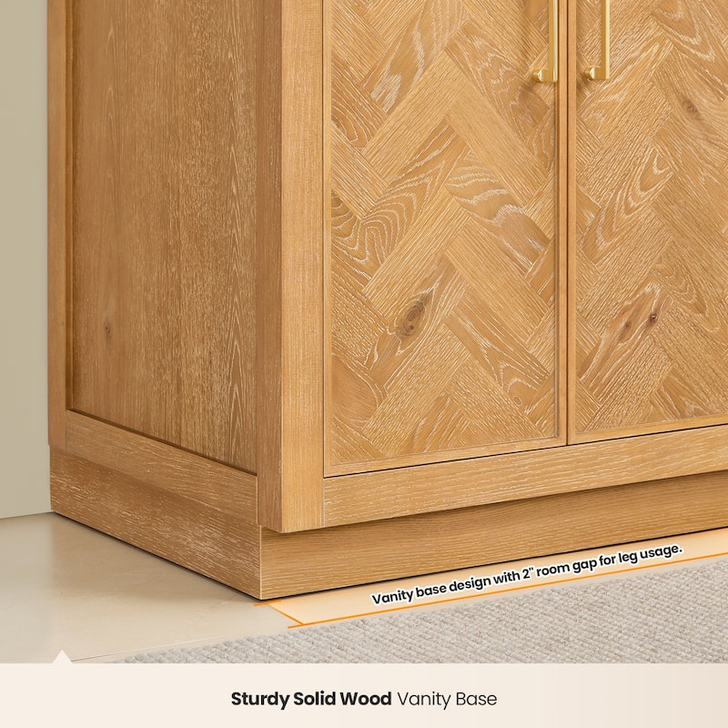 Jakarta Bath Vanity with Quartz Stone Top without Mirror