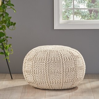 Christopher Knight Home Yuny Round Fabric Ottoman