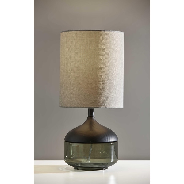 Smoked glass lamp base discount
