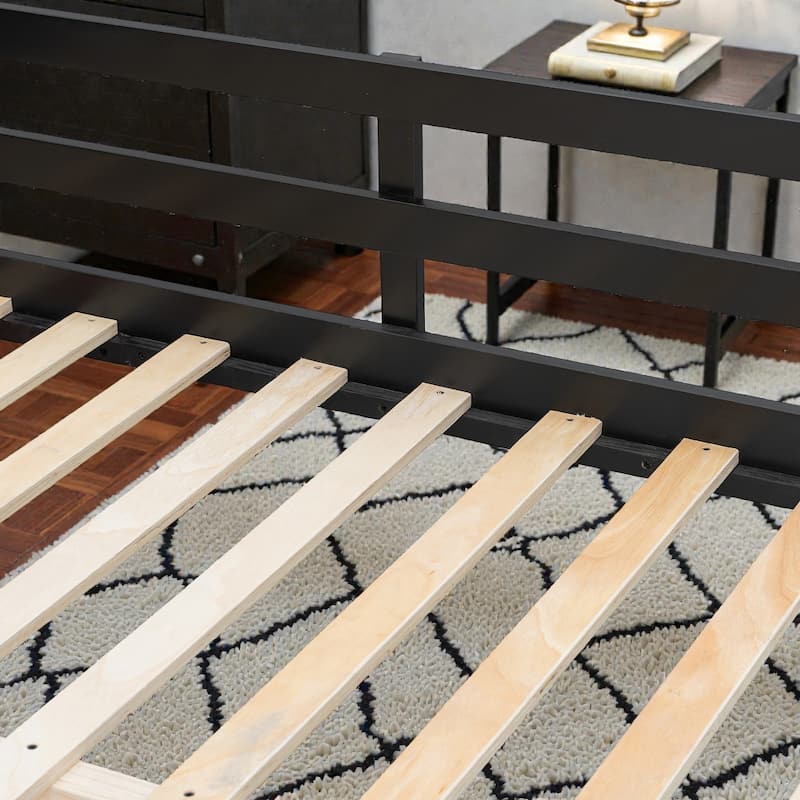 Full Size Gaming Loft Bed with RGB Desk, USB Charging Ports, LED Lights, Heavy Duty Esports Bunk Bed