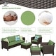 preview thumbnail 36 of 82, OVIOS 5-Piece Outdoor Wicker Patio Conversation Set