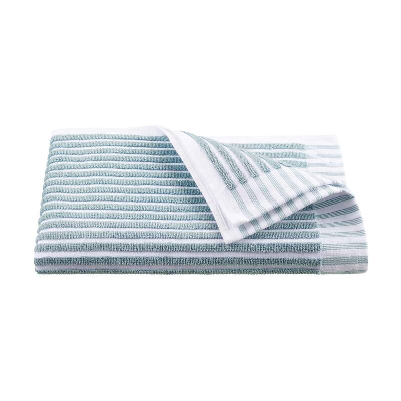 Martex Sculpted Stripe Tan Bath Towel