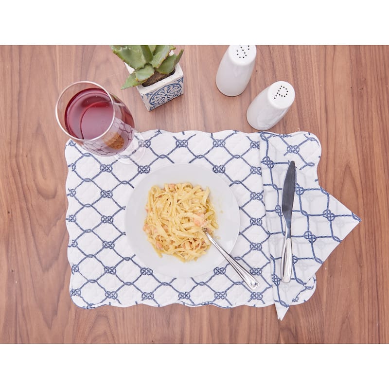 Knots Napkin Set of 6 - Navy - Set of 6