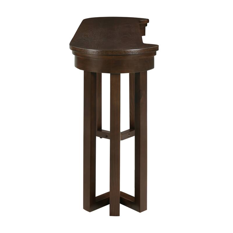 Modern 4-Piece Bar Dining Set with 3 PU Upholstered Bar Stools, Wood Counter Height Dining Table Set for Dining Room