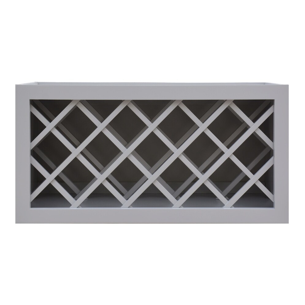 Sunny Wood SHW3015WR Shaker Hill 30/"x15/" Wine Bottle Rack Wall Cabinet