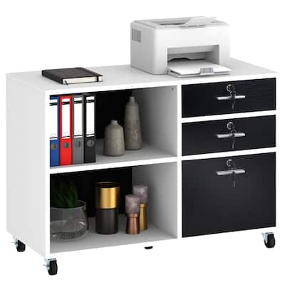 Moasis 3 Drawers Mobile Filing Cabinet