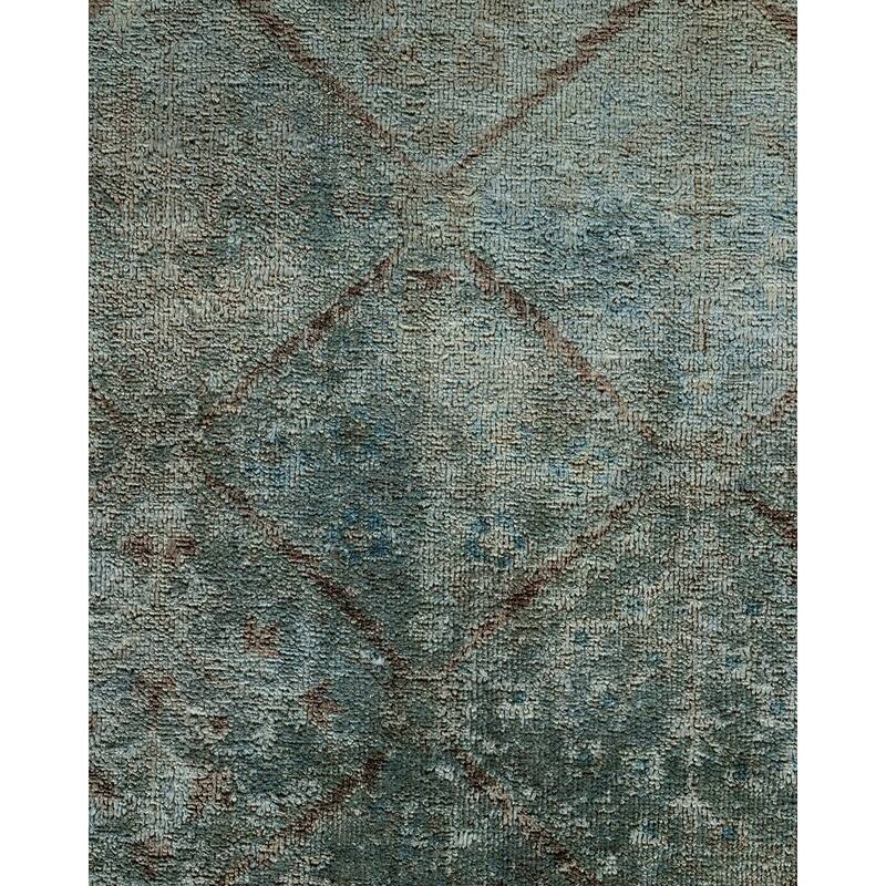 Vibrance, One-of-a-Kind Hand-Knotted Area Rug - Gray, 6' 0" x 8' 10" - 6' 0" x 8' 10"