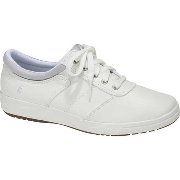 grasshopper white leather sneakers