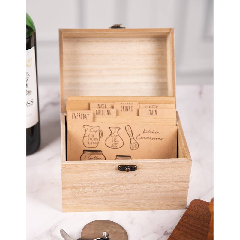 Rae Dunn Antique Recipe Box - Dividers not Included
