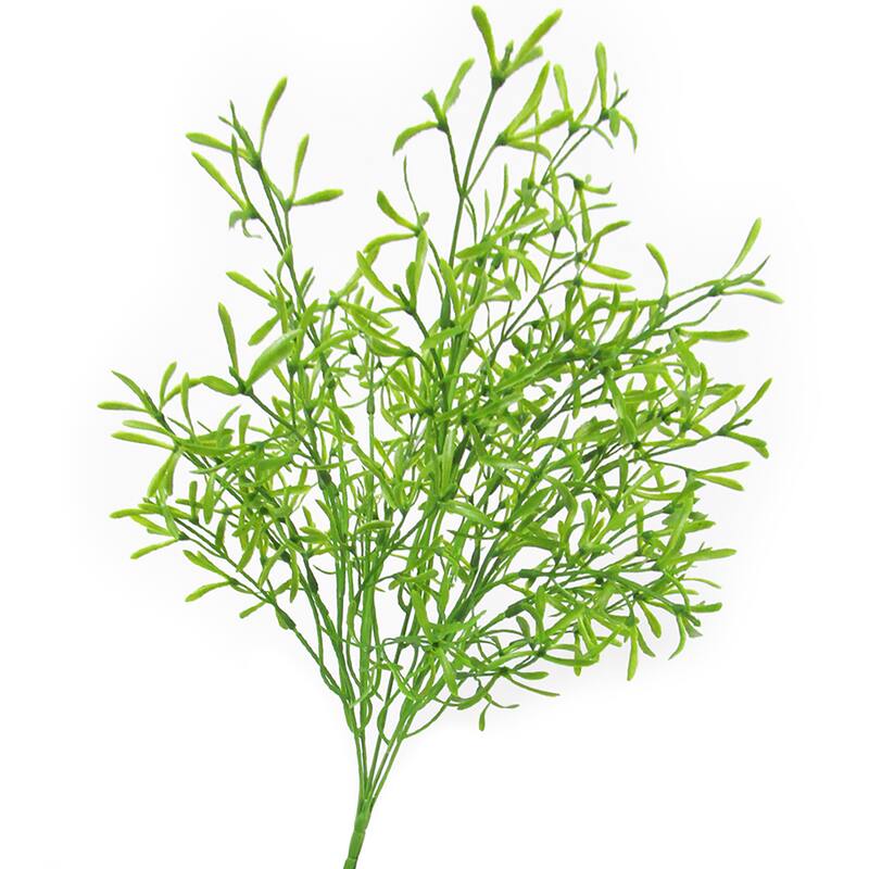 Set of 4 Artificial Asparagus Leaf Stem Plant Greenery Foliage Bush 18in - 18" L x 7" W x 7" DP