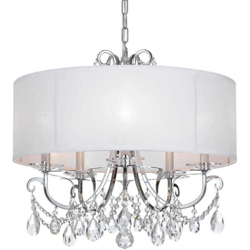 Crystorama Lighting Group Othello 5 Light 24" Wide Hand Cut Crystal - Polished Chrome