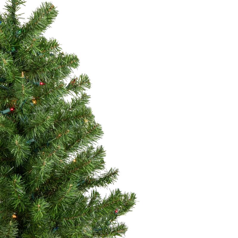 5' Medium Canadian Pine Artificial Christmas Tree Multicolor Lights - 5 Foot
