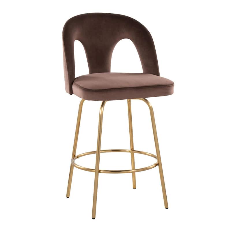 Ava Upholstered 26" Fixed-Height Counter Stool - Set of 2