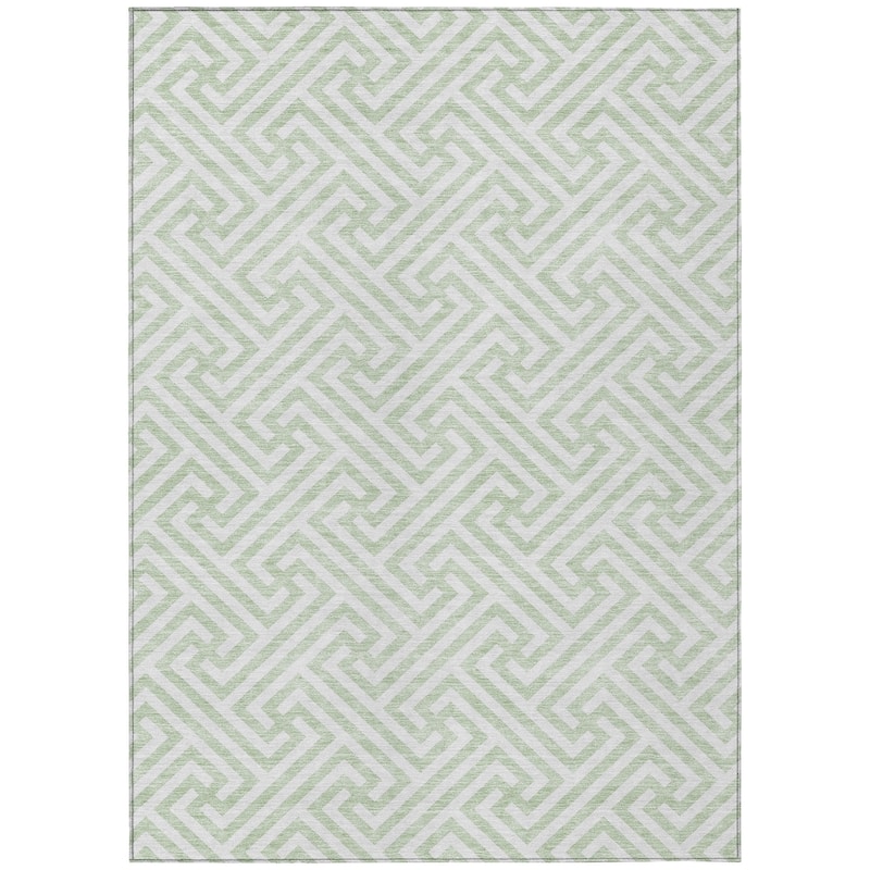 Machine Washable Indoor/ Outdoor Chantille Geo Modern Rug