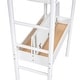 preview thumbnail 28 of 84, Modern Teddy Fleece Loft Bed with Storage Shelf, Drawers & Desk, Multi-Functional Wood Loft Bed Frame w/Soft Padding
