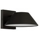 preview thumbnail 6 of 12, Access Lighting Solano Small Outdoor LED Wall Sconce - Square Backplate - Tapered Shade