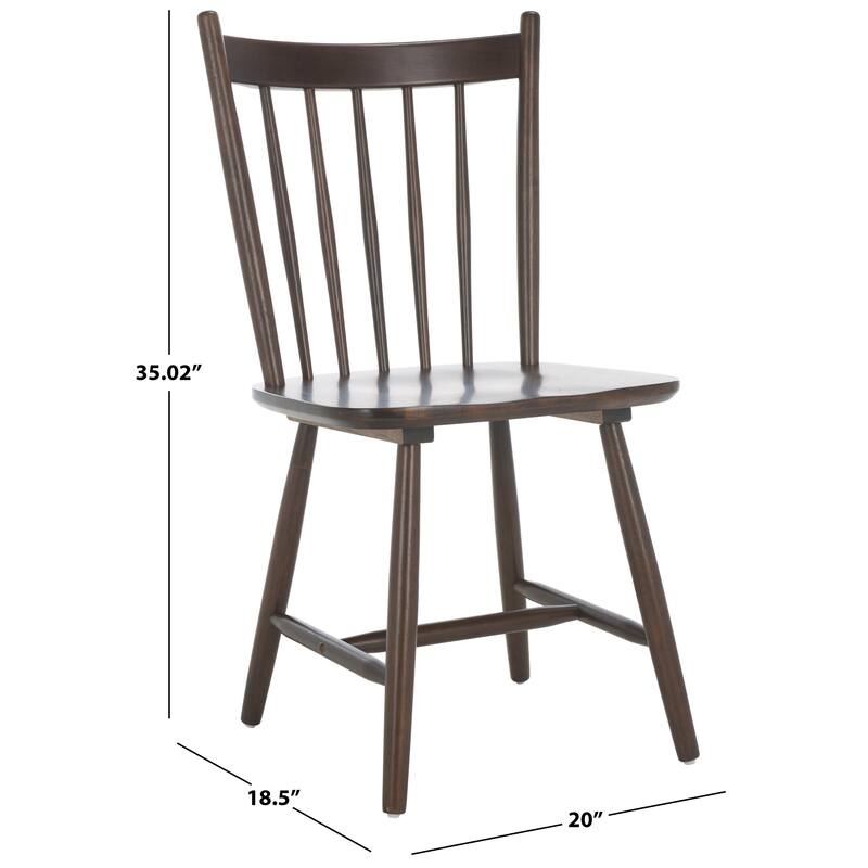 SAFAVIEH HOME Andreas Spindle Dining Chair (Set of 2) - 17"W x 20"D x 36"H