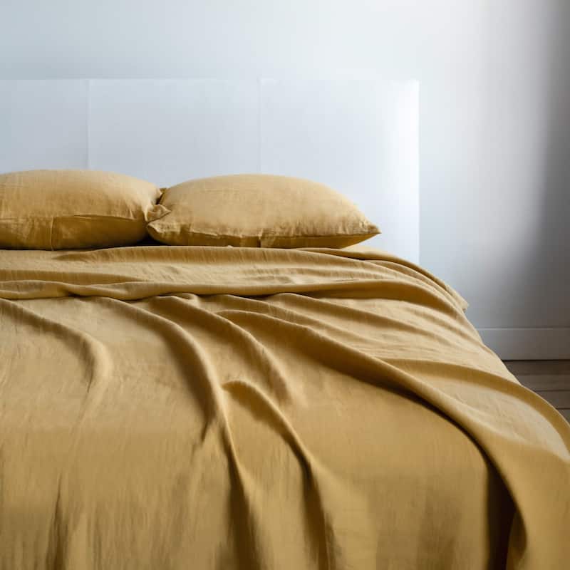 100% French Linen Sheet Set by BOKSER HOME