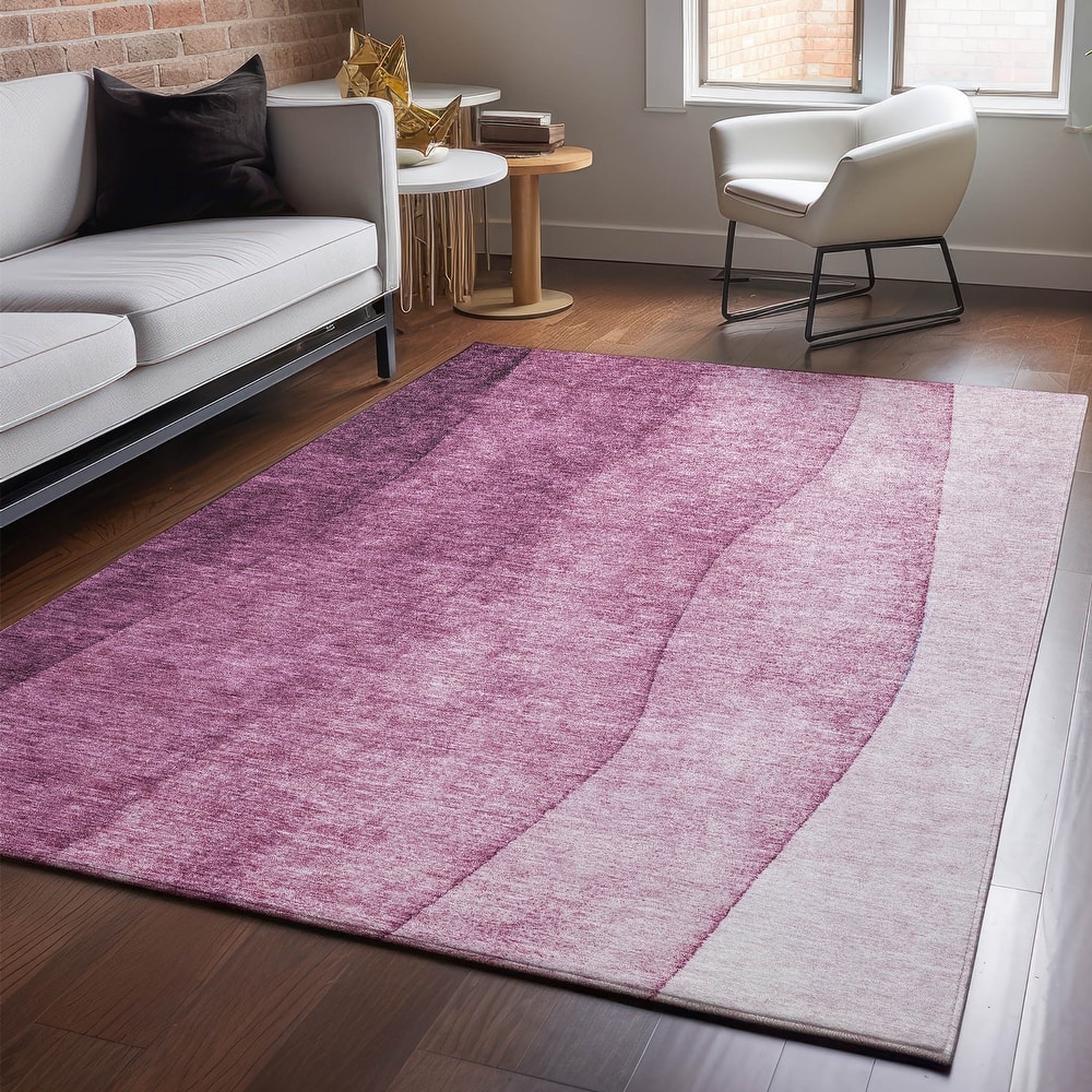Premium Washable Super Soft Ombre Stripes Mayfield Rug