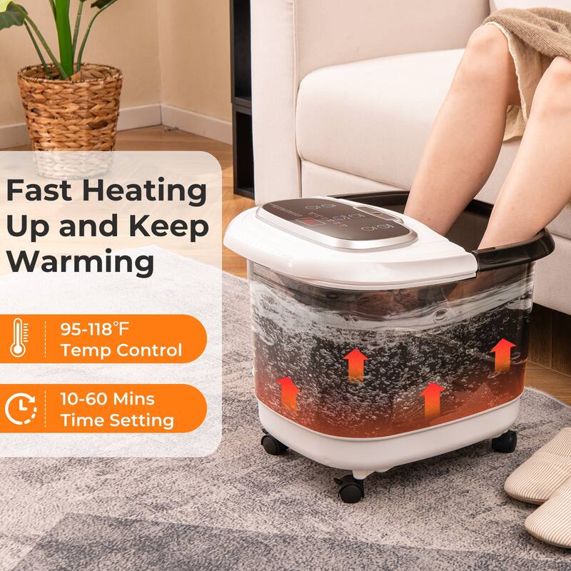 Relax Heated Foot Spa Comprehensive Foot Relief with Heat and Massage - 15" x 18" x 15" (L x W x H)