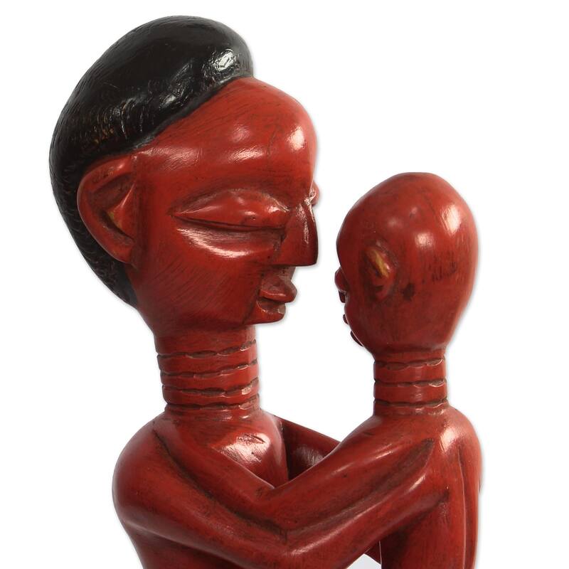 Novica Handmade Good Father Wood Sculpture