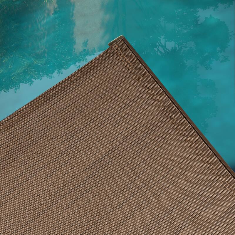 Pellebant Outdoor Patio Chaise Lounge Chairs Set with Side Table - Set of 3