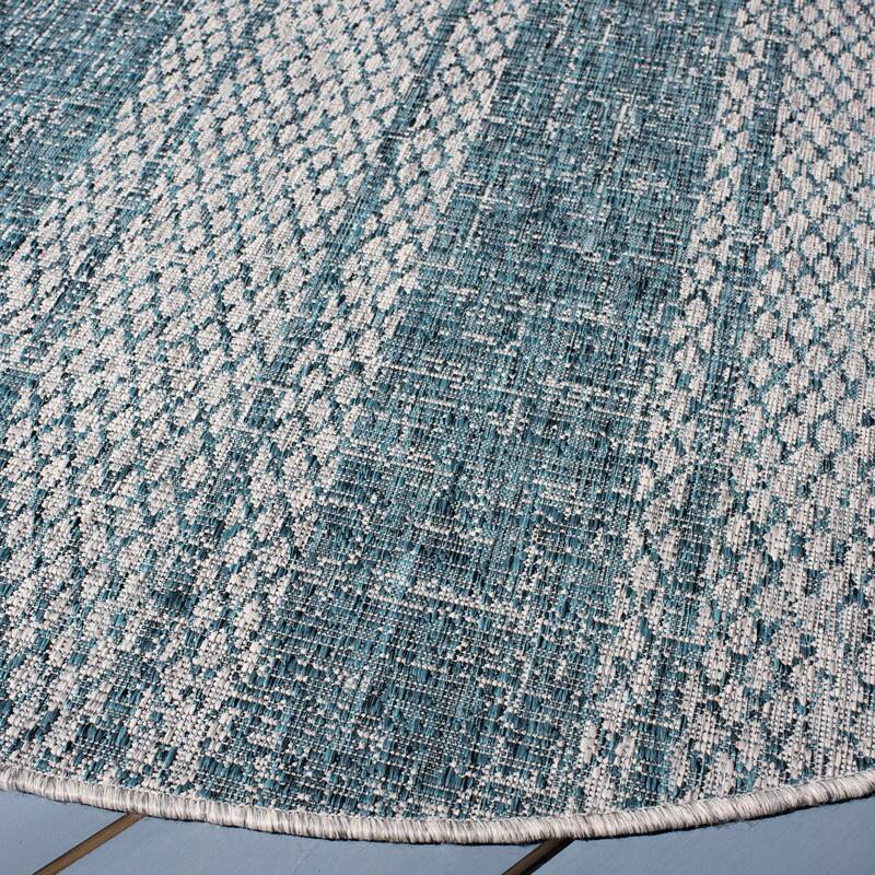 SAFAVIEH Courtyard Nanci Stripe Indoor/ Outdoor Waterproof Patio Backyard Rug