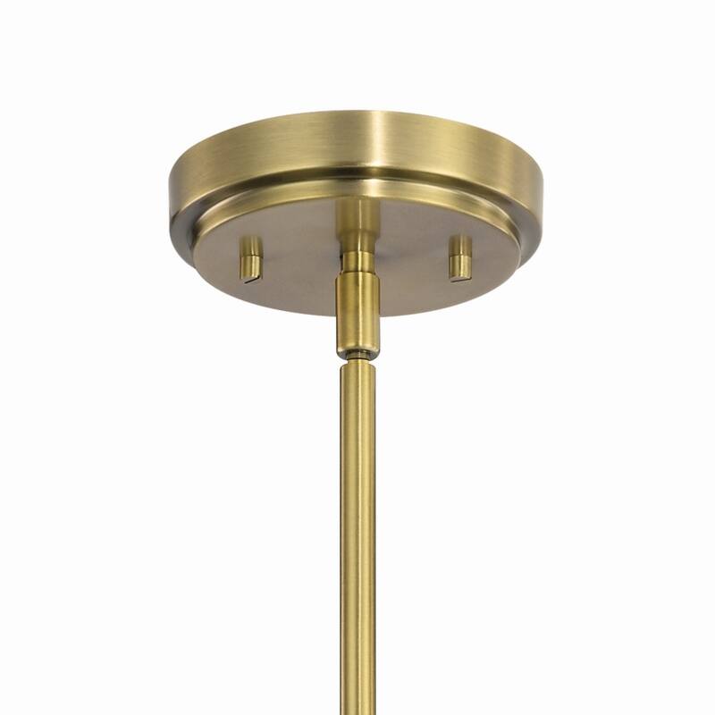 Kichler Kimrose 6 Light Chandelier with Clear Fluted Glass in Brushed Natural Brass