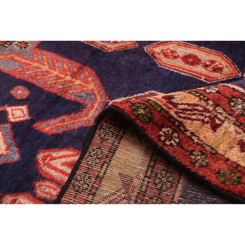 ECARPETGALLERY Hand-knotted Konya Anatolian Navy Wool Rug - 4'7 x 10'2