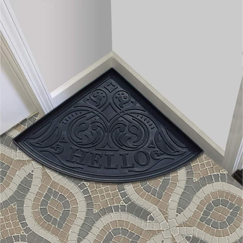 A1HC Footprint Heavy Duty Flexible 100 Rubber Boot Mat. MultiPurpose