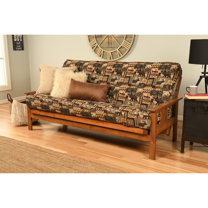 Porch & Den Kern Full-size Futon Frame and Mattress Set - Peter's Cabin