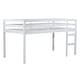 preview thumbnail 27 of 45, Wooden Low Height Twin Size Loft Bed with Ladder,Strengthened Slats for Bedroom