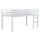 preview thumbnail 27 of 45, Wooden Low Height Twin Size Loft Bed with Ladder,Strengthened Slats