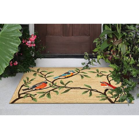Liora Manne Ravella Birds On Branches Indoor/Outdoor Rug