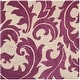 preview thumbnail 4 of 43, SAFAVIEH Handmade Soho Gabina N.Z. Wool Rug 6' Square - Purple/Beige - Square