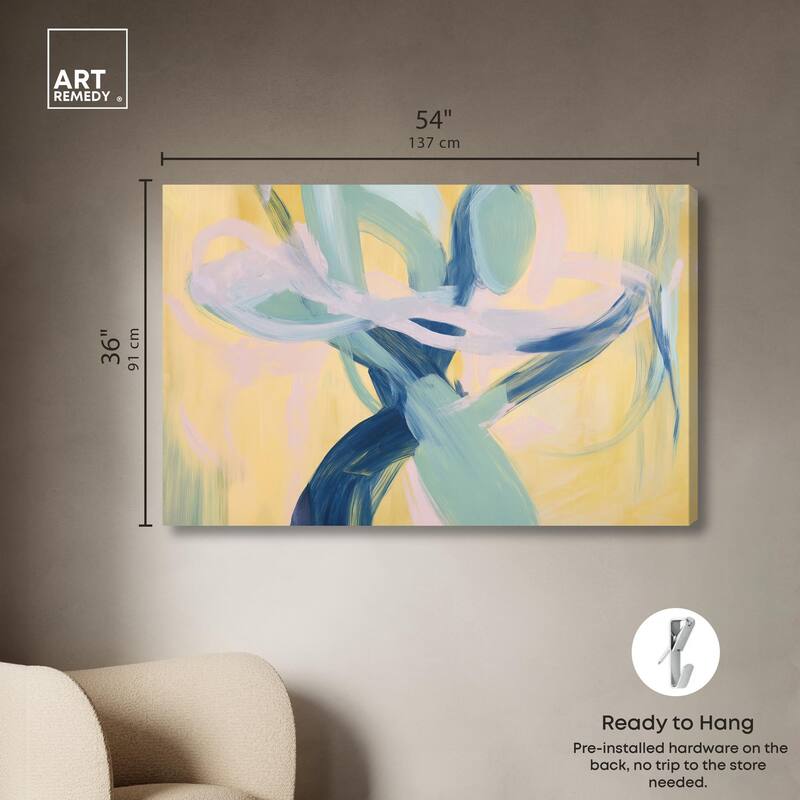 Entangled Embrace II Canvas by Art Remedy, Gallery Wrapped