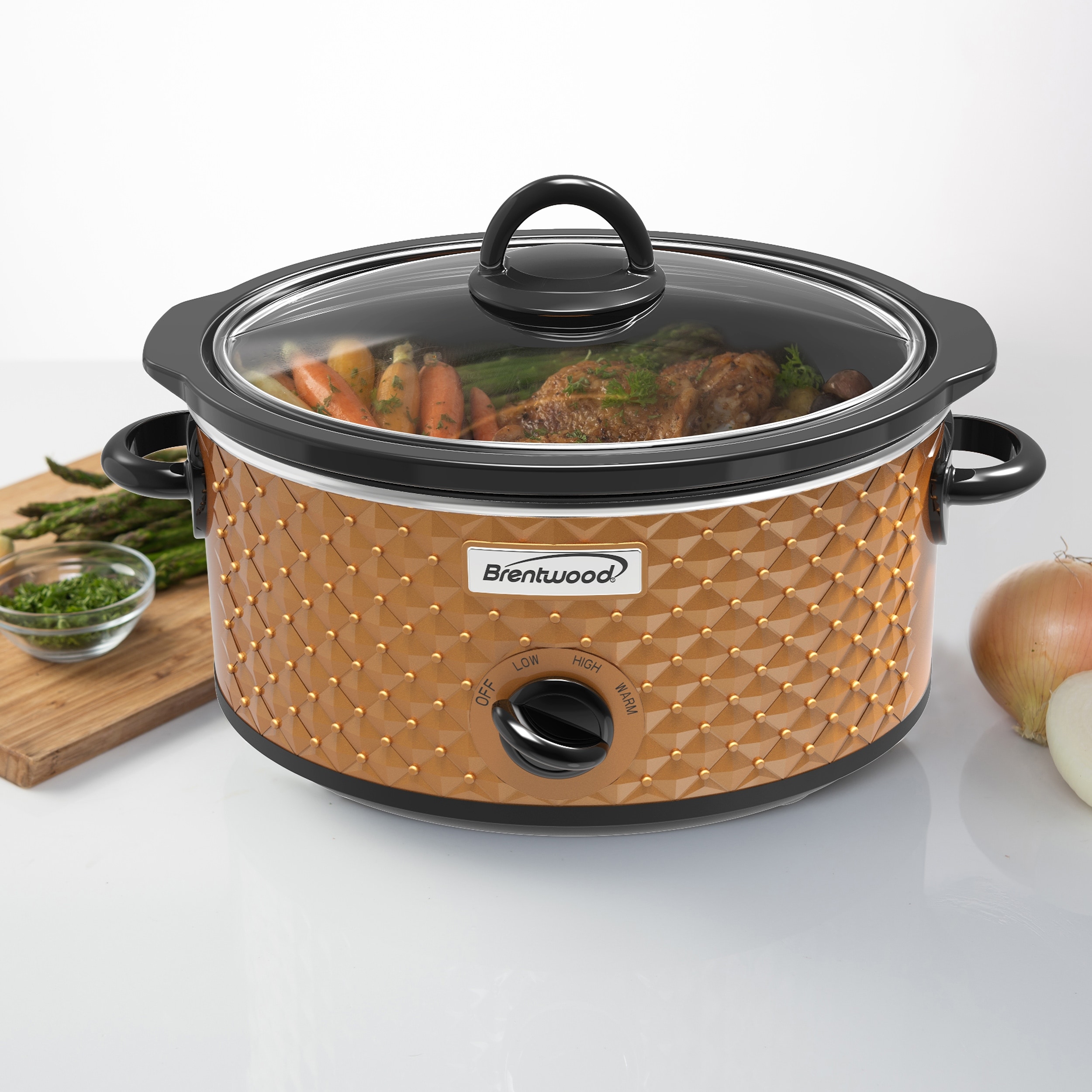  Crock-Pot 7 Quart Programmable Slow Cooker with Digital Timer,  Food Warmer, Polished Platinum: Home & Kitchen