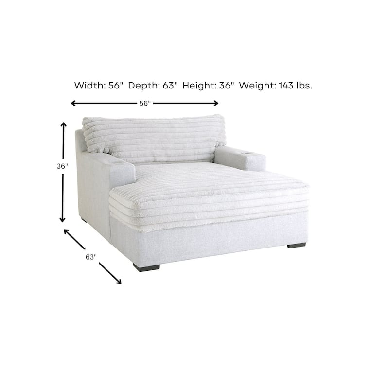 Woodhaven Furniture Studio Cord Oversized Lounger