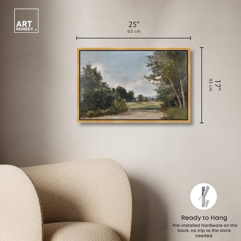 Hilltop Tower View II Canvas by Art Remedy