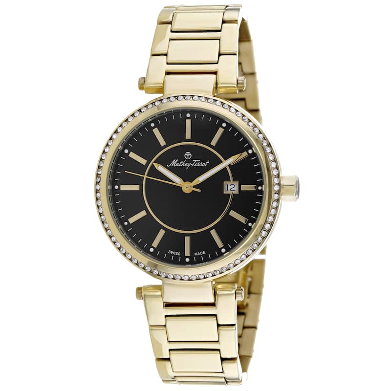 Mathey Tissot Women's Classic Black Dial Watch - H610PN - 6 (36)