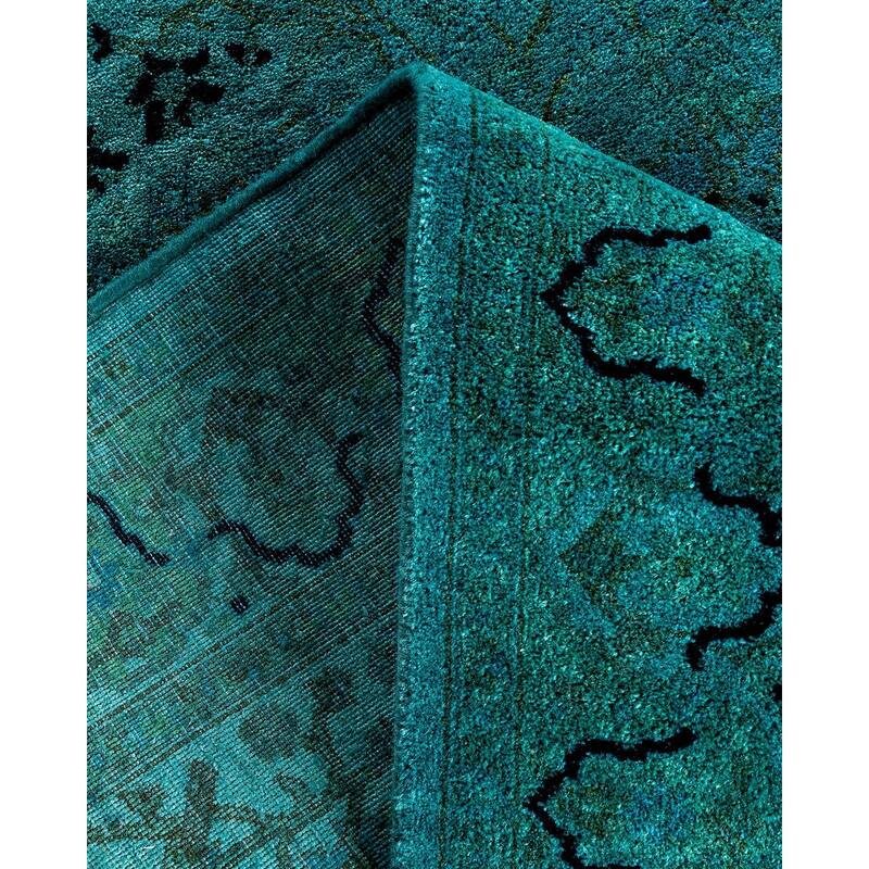 Contemporary Overdyed Wool Hand Knotted Runner - 2' 8" x 10' 2"