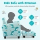 preview thumbnail 7 of 6, Gymax Kids Upholstered Sofa w/Cute Patterns Footstool Ergonomic
