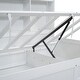 preview thumbnail 11 of 10, Twin Size Daybed w/Hydraulic Storage & Bookcases, USB Charging Station