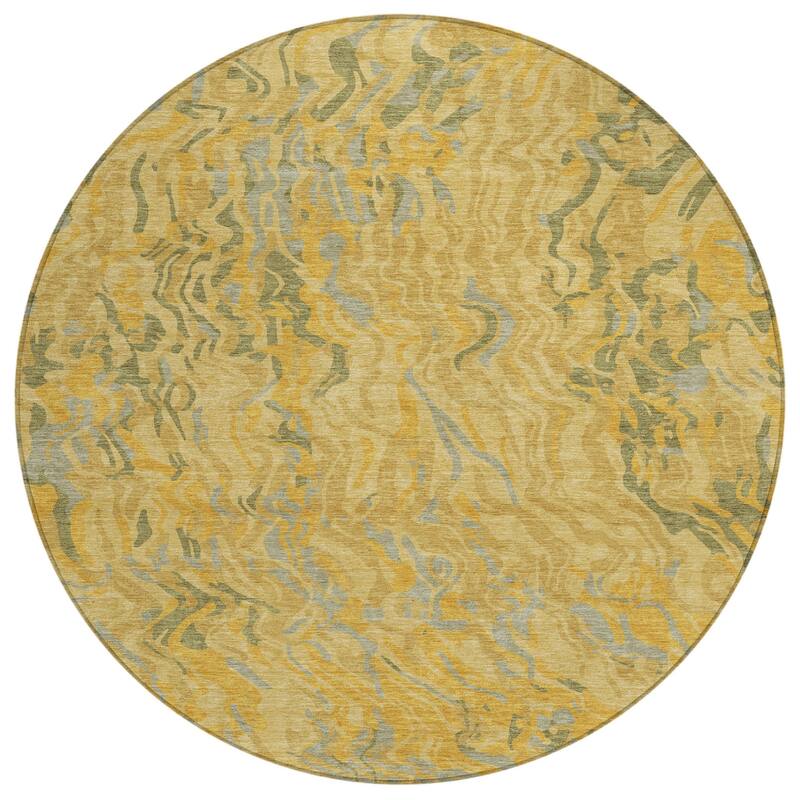 HomeRoots Abstract Transitional Rectangle Outdoor Rug