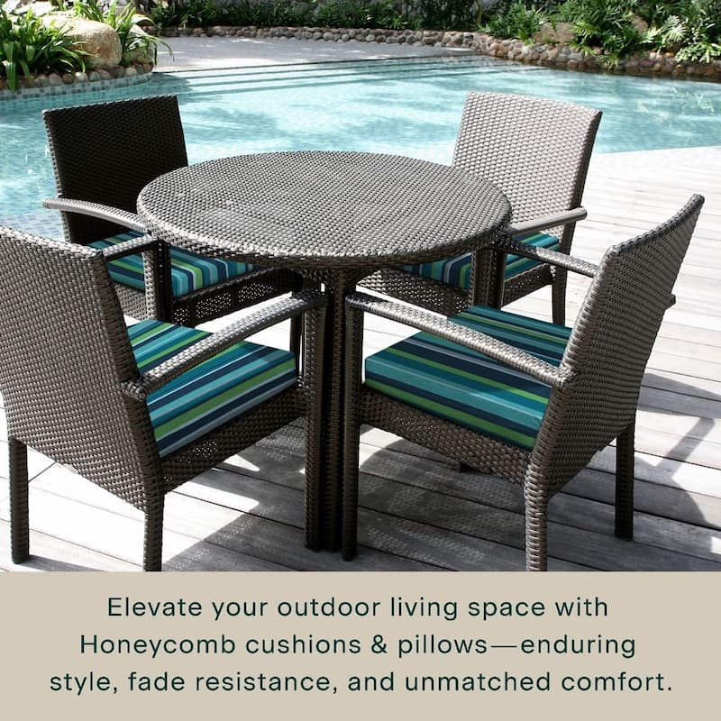 Outdoor Premium Dining Seat Cushion (2-Pack) - 20" wide x 20" deep x 4" thick