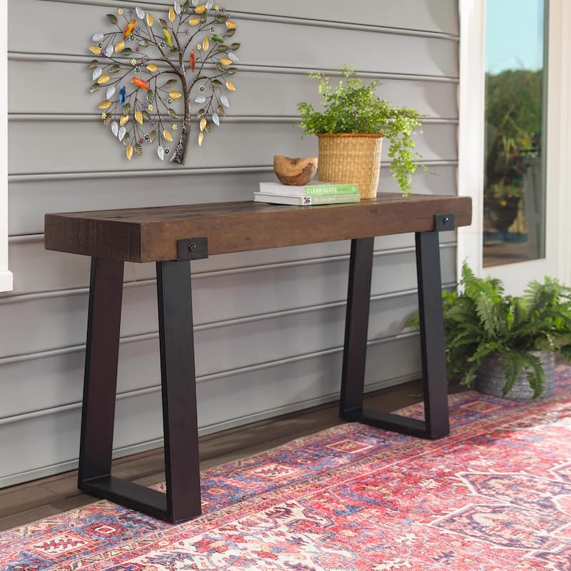 Richland Indoor/Outdoor Reclaimed Wood Console Table