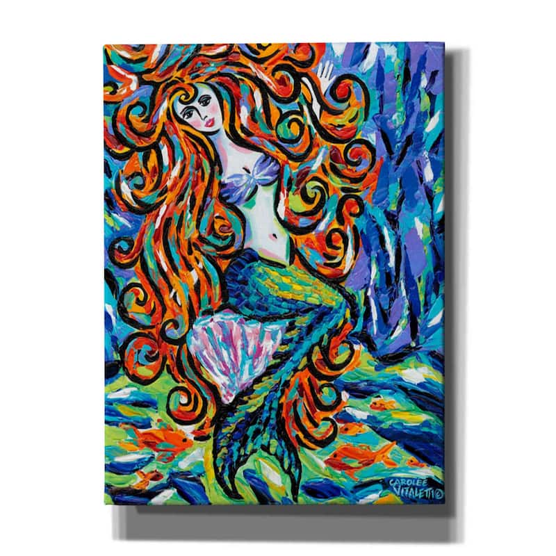 Epic Graffiti 'Ocean Friends III' by Carolee Vitaletti, Canvas Wall Art - 40x54